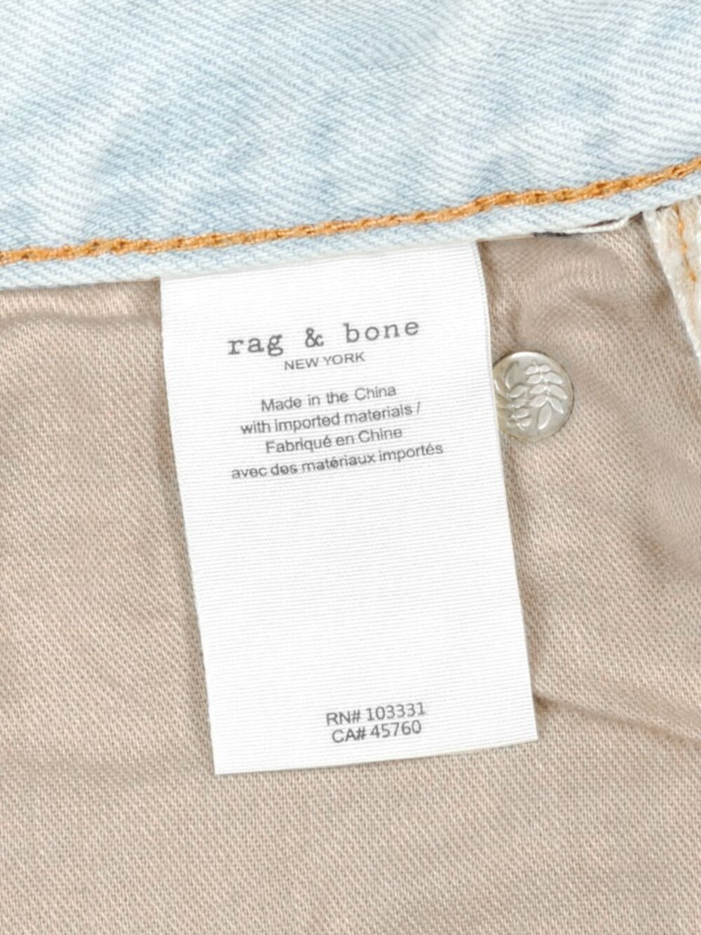 Rag & Bone High Rise Raw Hem Mini Skirt 28 Primrose WDD22S1B31K3 - Picture 11 of 12